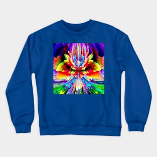 rainbow butterfly abstract Crewneck Sweatshirt